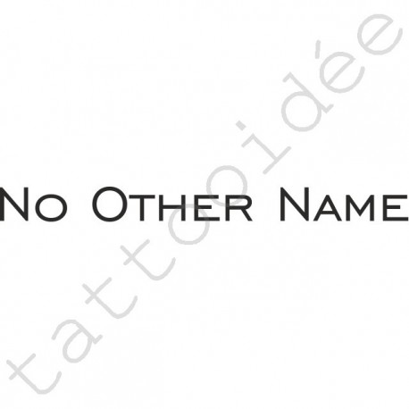 No Other Name